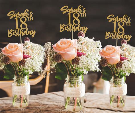 centerpiece ideas for 18th birthday